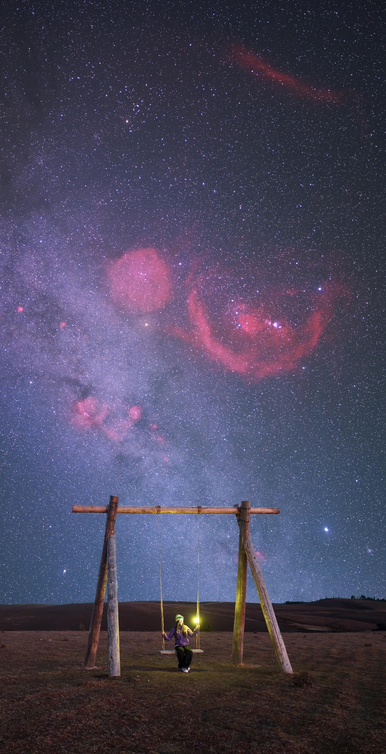这是丽江最美的星空。分享前天晚上在丽江格拉丹景区为客人拍摄的星空人像...