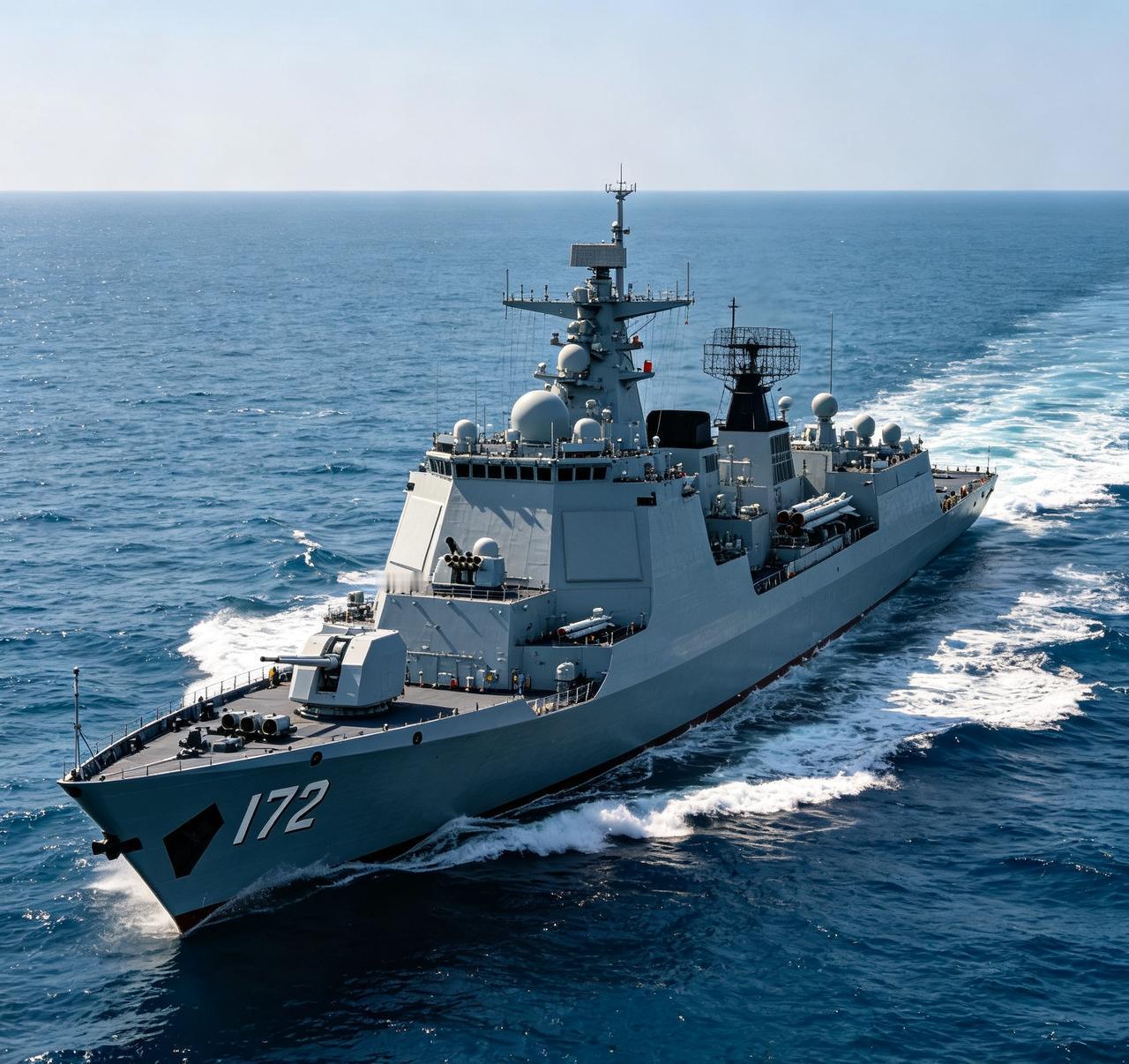 052D型导弹驱逐舰包头舰入列4年多，闯过无数演训场，实打实的战斗力，全靠前期严