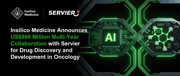 英矽智能与施维雅达成价值8.88亿美元的多年期抗肿瘤药物研发合作