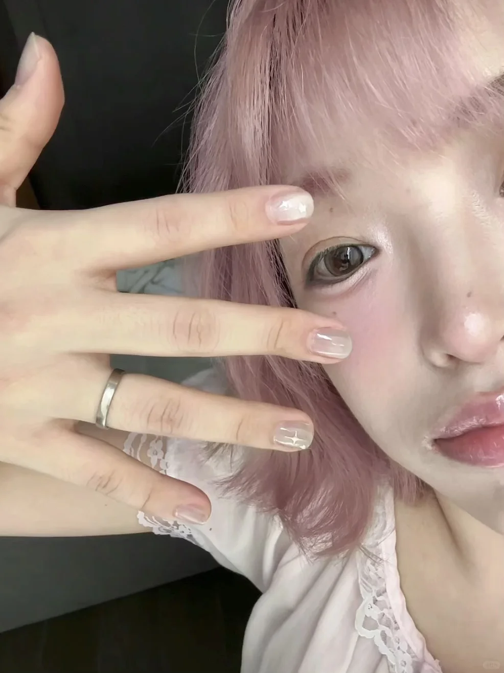 自己做的美甲！快夸我！🥰