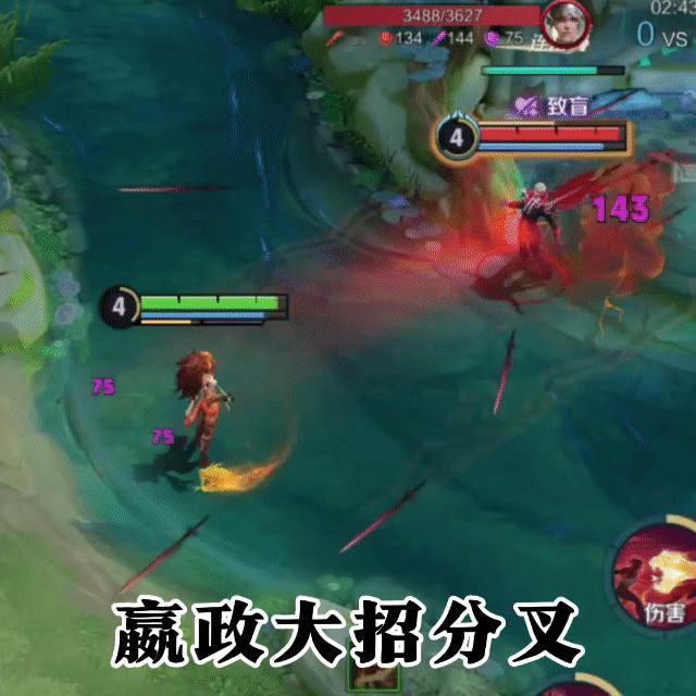 有了卢雅那的大招致盲，终于可以名正言顺的空技能啦 #王者s35新赛季# #王者荣