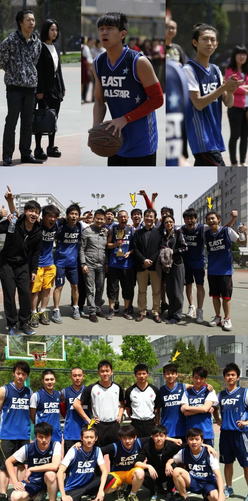 杨紫大学看李现张一山篮球赛我天哪！杨紫李现的缘分这么早就开始了，大学的时候就看过