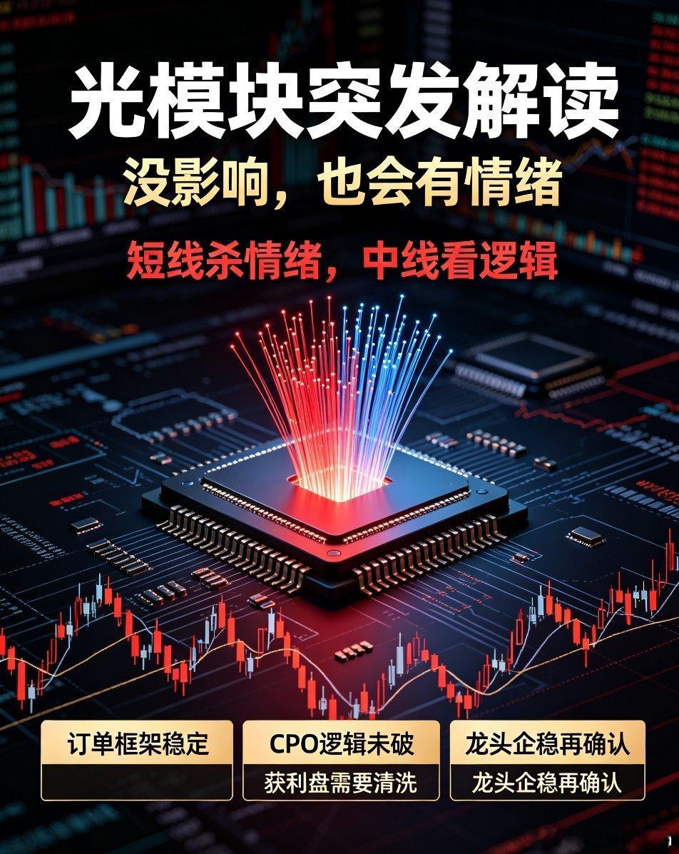 光模块光模块突发消息解读：基本面无影响，但短期情绪难规避近期光模块行业传出市场消