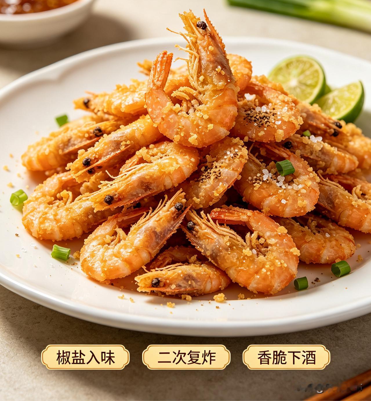 小河虾洗净沥干，加少许盐、白胡椒粉、料酒抓匀腌10分钟。
均匀裹上一层薄淀粉，油