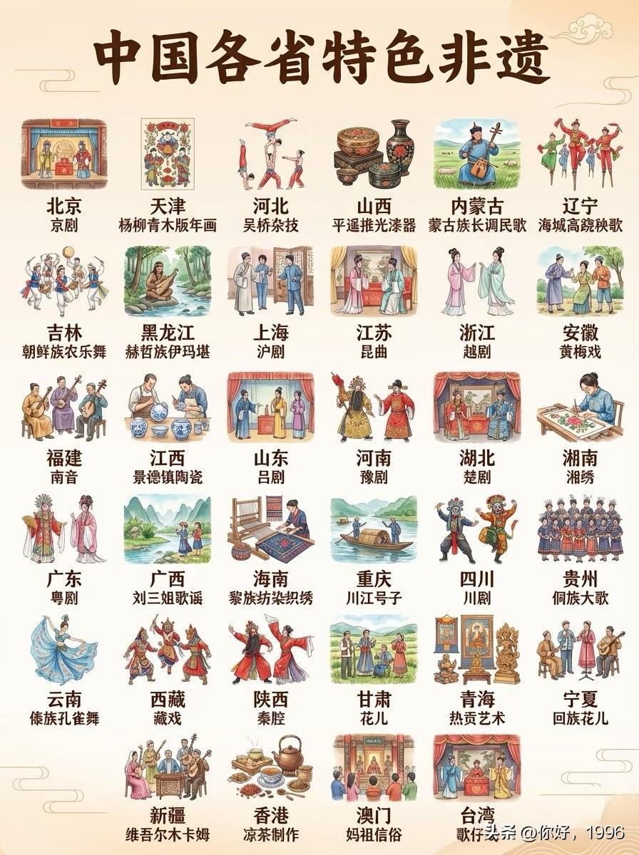 各个省份的特色