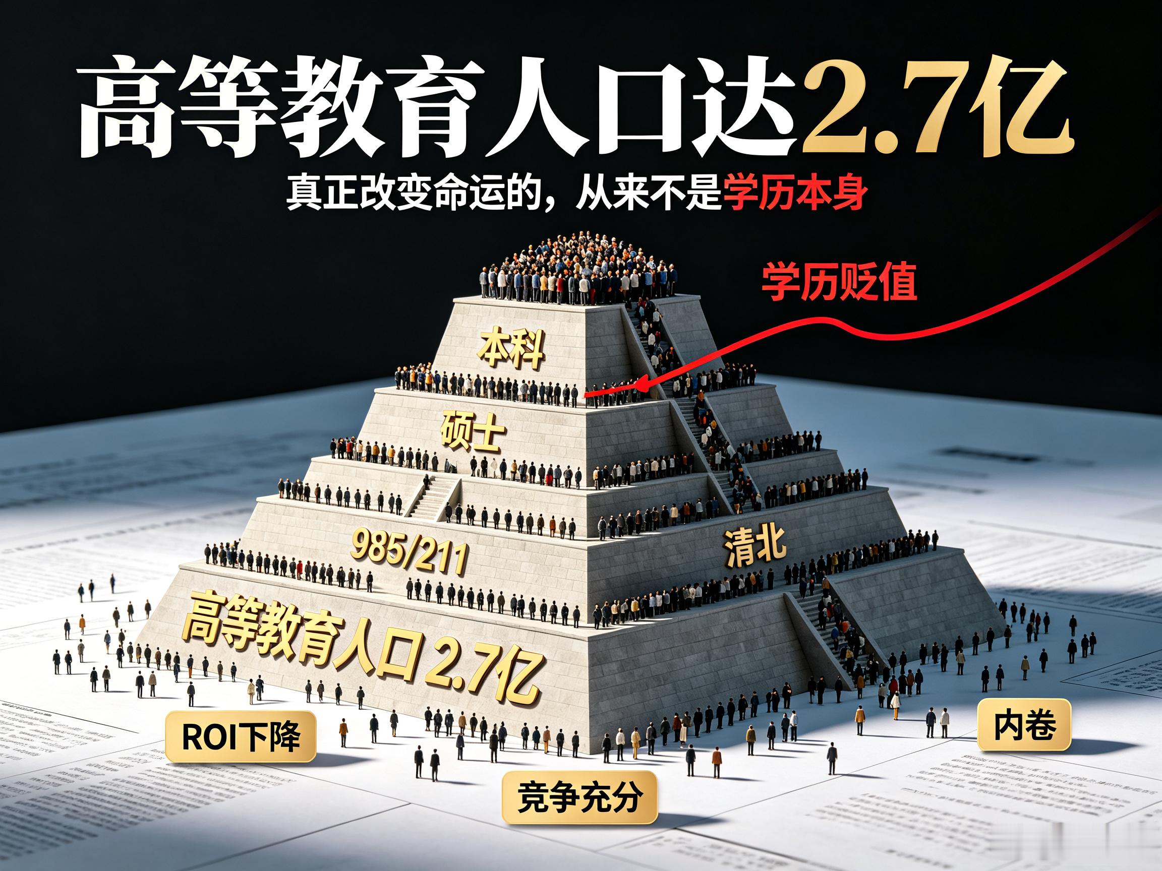 我国接受过高等教育人口达2.7亿这意味着什么？哪些信息值得关注？这也就意味着，学