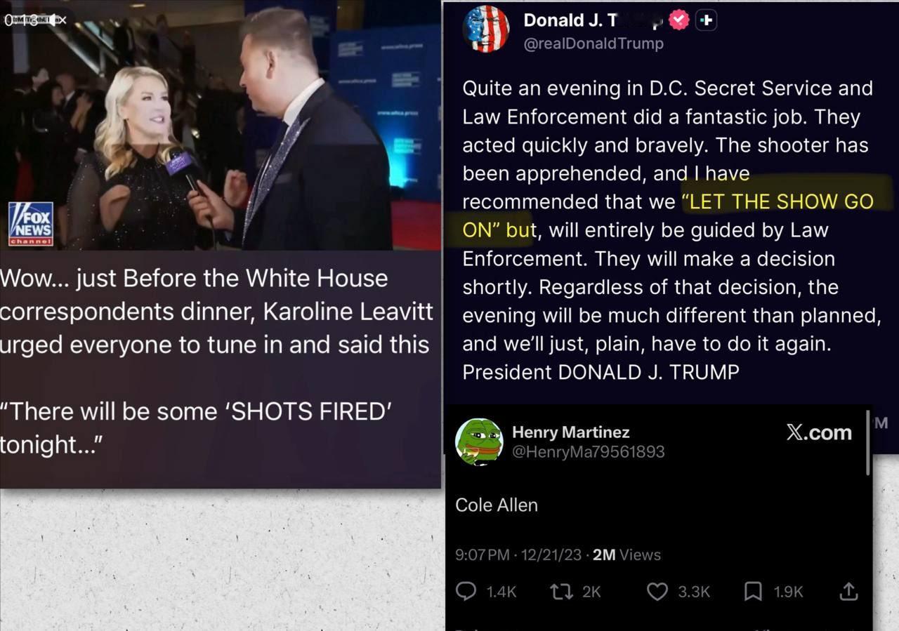 Anons 思考方式不同……1. Karoline Leavitt — “枪声将