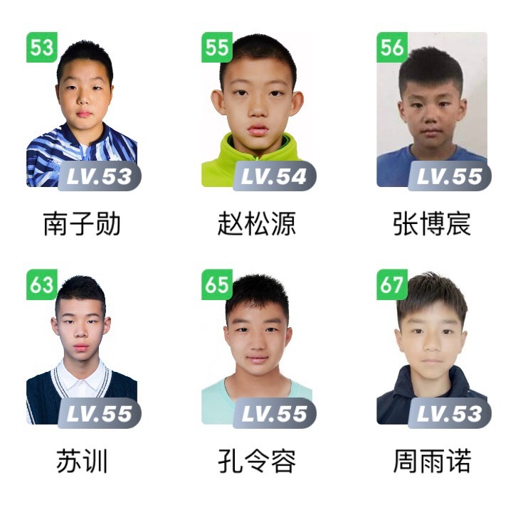 所有人！一定不要提醒他们仨换报名照好吗 