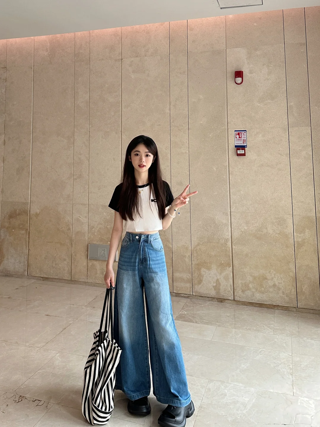 155小个子女生穿搭 上短下长好好看！！
