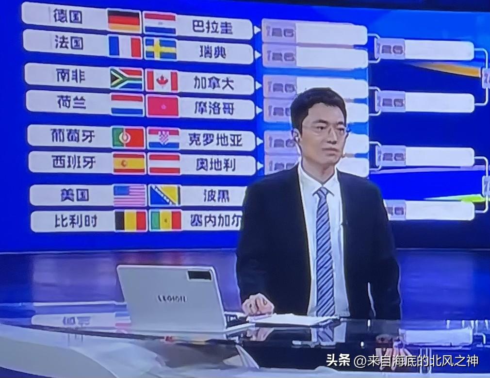 美加墨世界杯足球赛进入了淘汰赛，上半区简直变成了欧洲杯：法国、德国、西班牙、葡萄