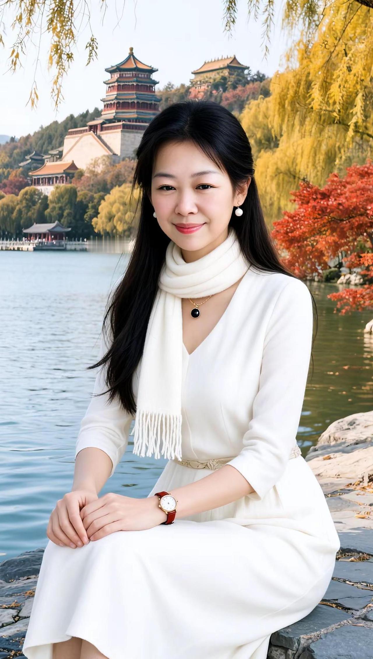 永远和盼你好的人在一起。AI秋日国风写真
