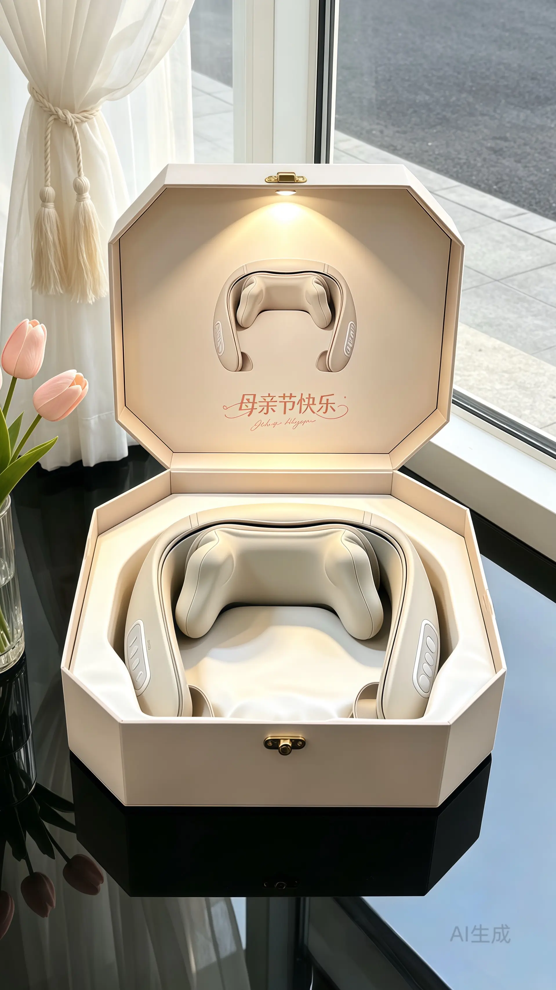 腰颈按摩披肩。