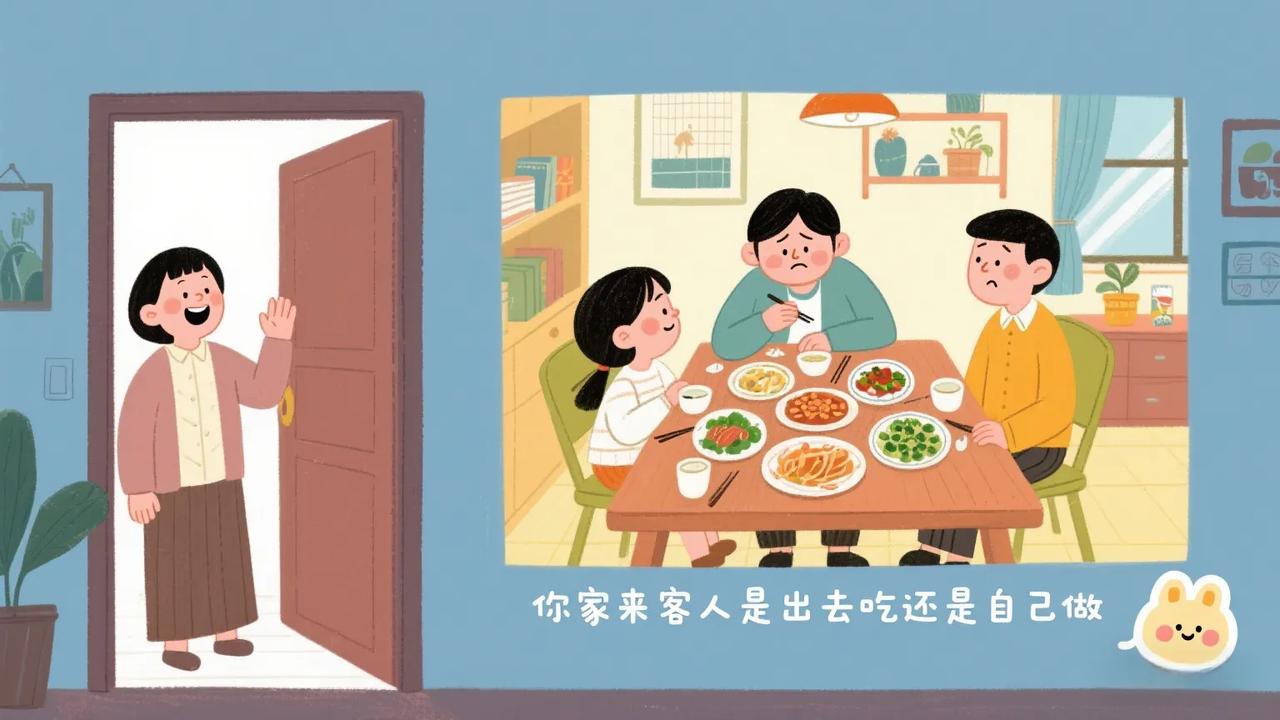 ------

一、核心决策维度

1. 时间与精力成本

    • 出去吃：