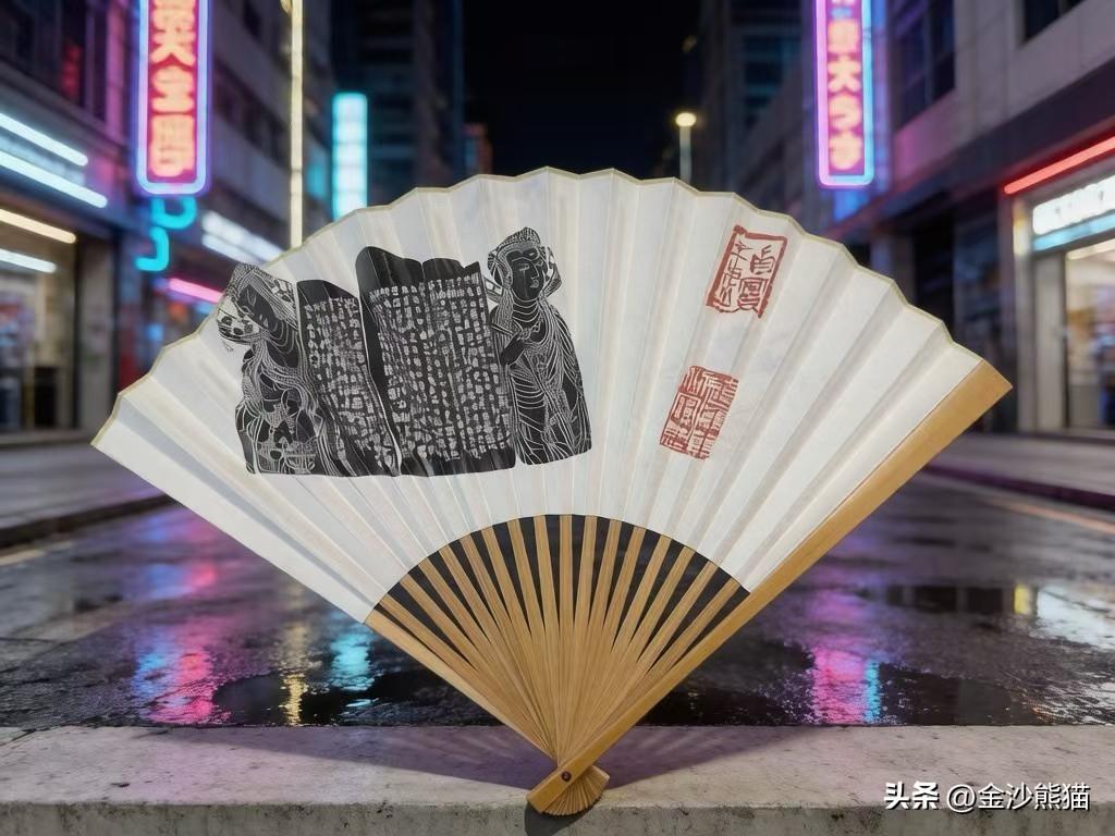 这两周和几个著名画家合作的扇子。省诗书画院的冷柏青、张剑、钱磊。特聘画师罗原，囯