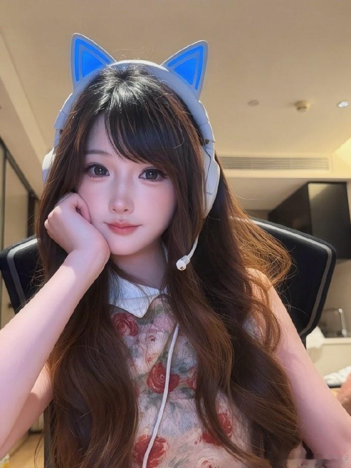 KPL主持人琪琪发布自拍照片，配文：新尝试了一套油画造型～心情美丽！你也很为我啄