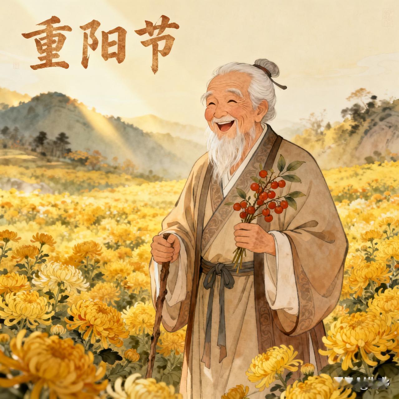 百岁老人，心宽百年，针线传家。
重阳时节，西部大都市秋阳和暖。一家寻常菜馆内，五