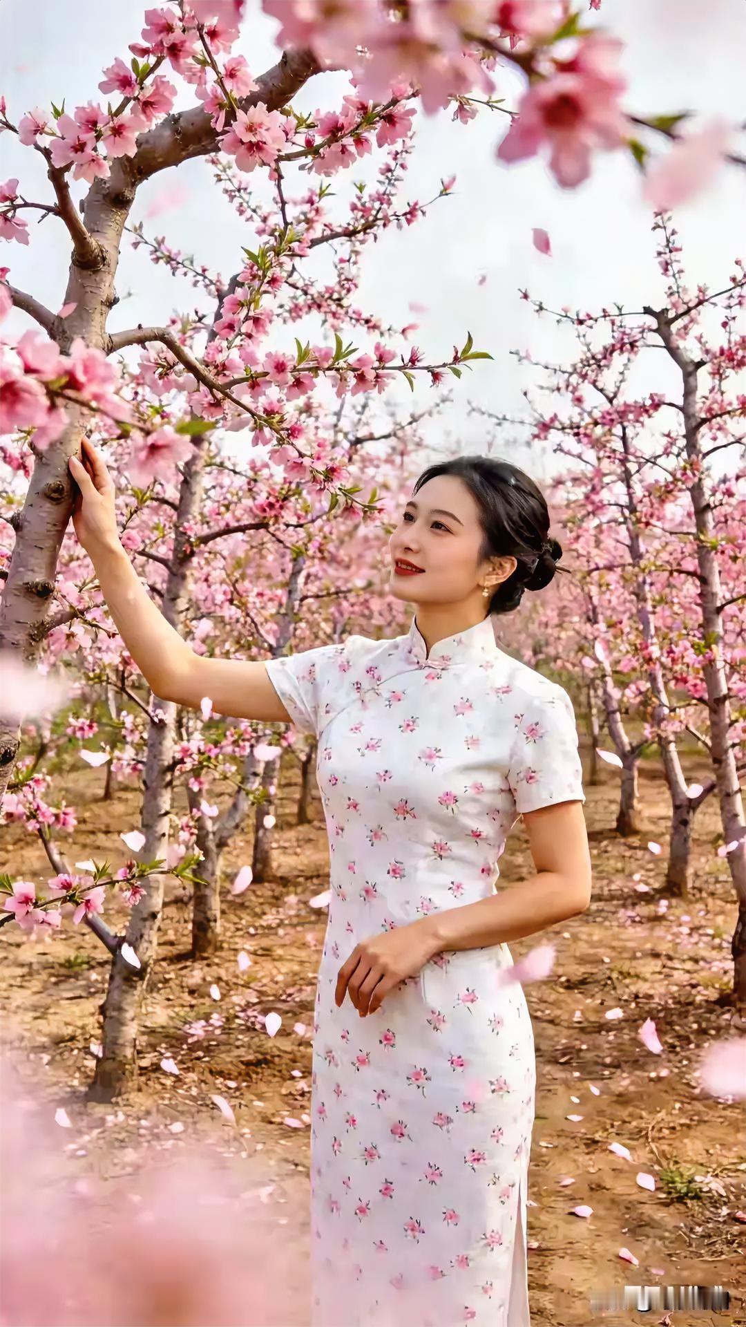 姑娘于花海间拍照，美极了！花海少女照 花海梦幻写真 唯美花海人像 花海美拍打卡地