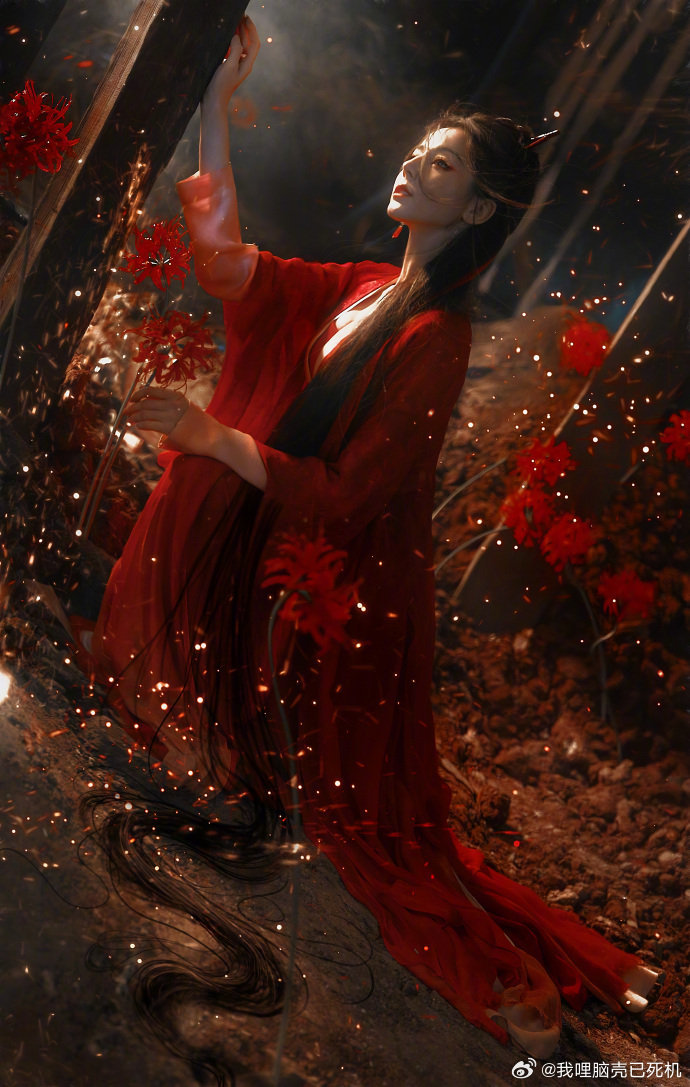 迪丽热巴贺思慕的法度迪丽热巴红色曼陀罗塑  迪丽热巴红色曼陀罗塑，迪丽热巴贺思慕