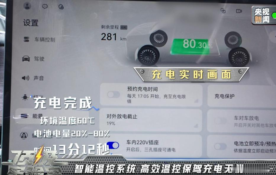 63度电池的26款岚图梦想家PHEV，高低温5C充电试验：1、环境温度60℃，2