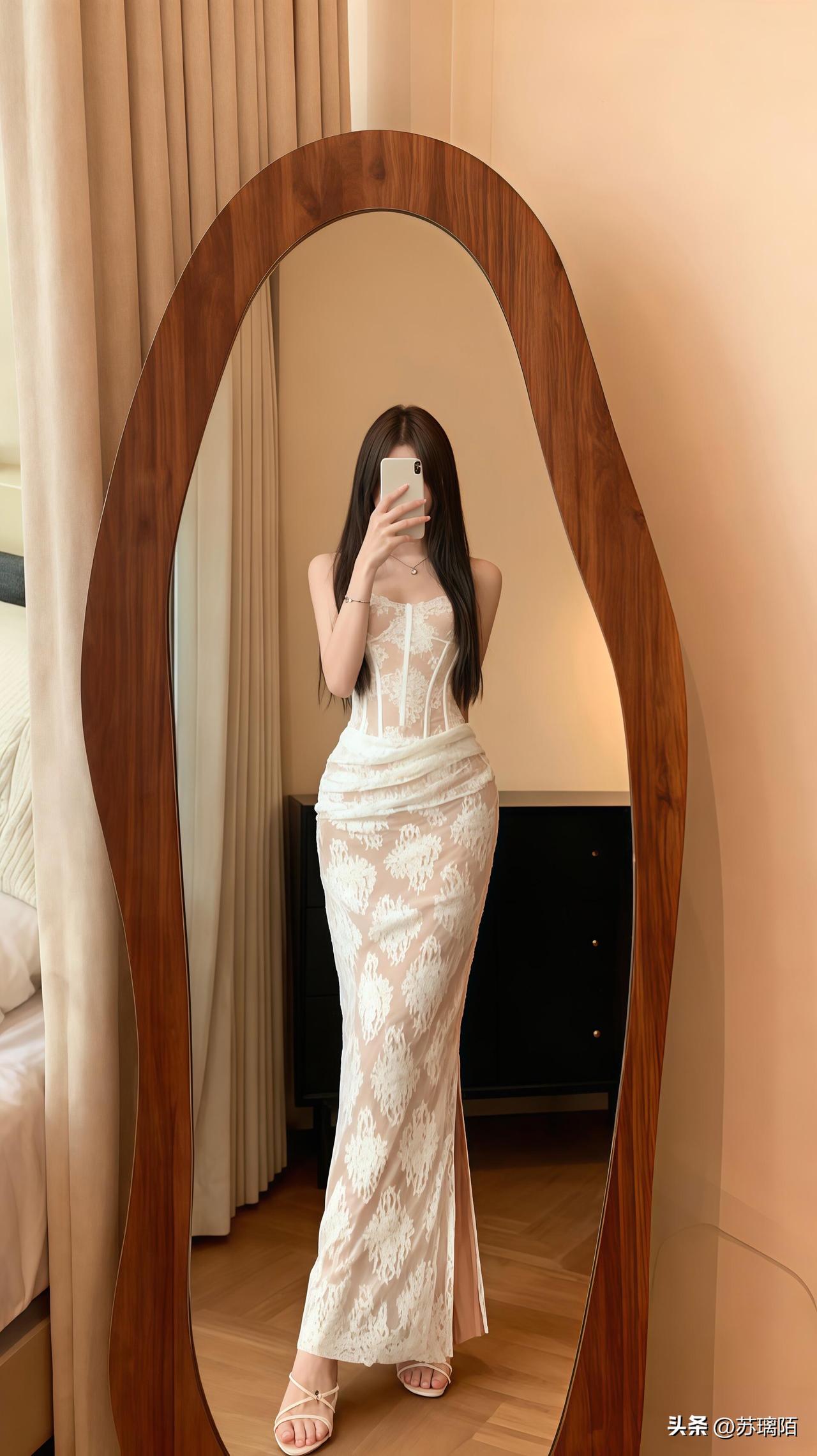 法式蕾丝连衣裙 可盐可甜