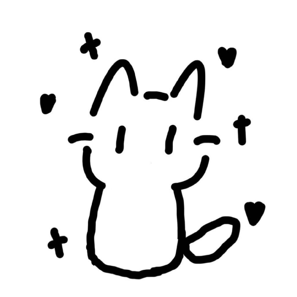 穆祉丞头像是自己画的小猫本猫