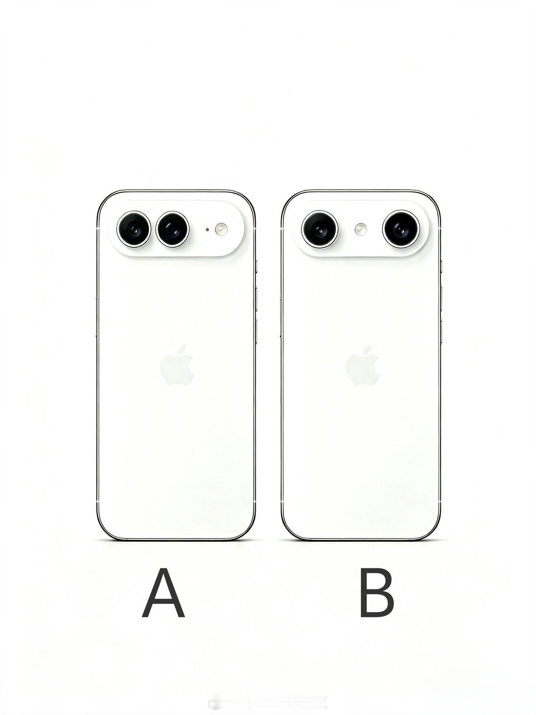 iPhone Air2的两种设计我可以接受A设计，但B还是算了吧iPhoneAi