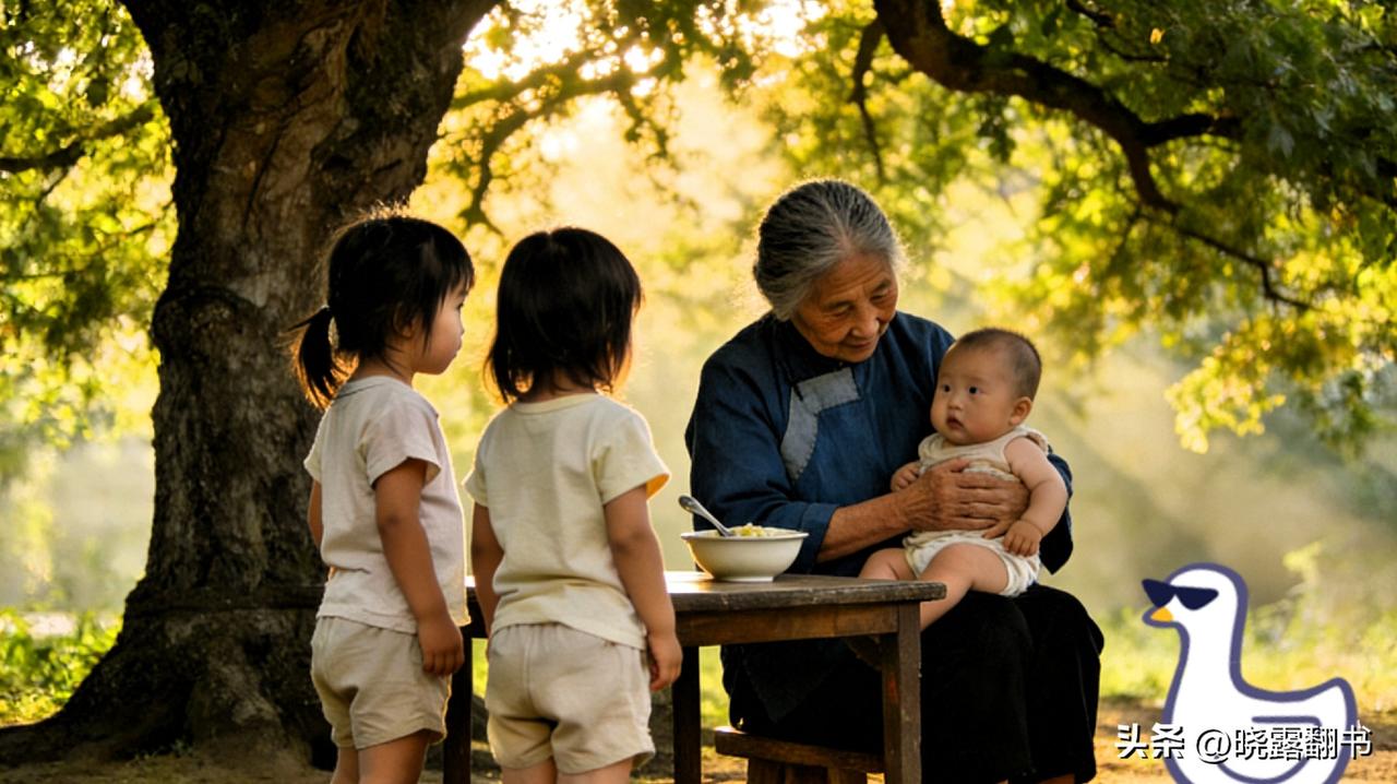 那个舔碗的女孩，我记了一辈子 

大榆树下，树影婆娑。凉风从树梢间穿入，十分凉爽