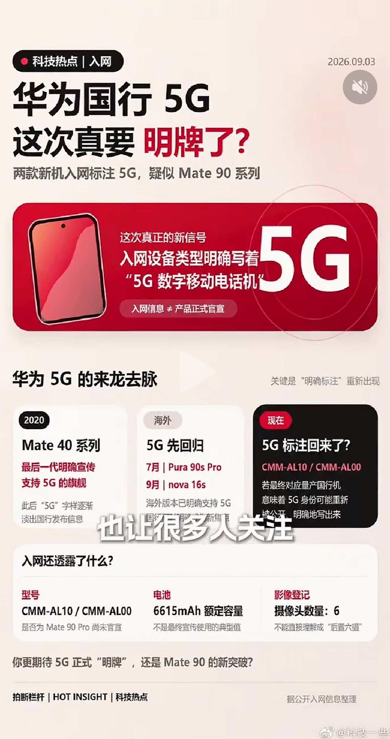 终于！华为国行5G来了！
鸿人开放麦 用鸿蒙的亿点理由
华为国行5G手机Mate