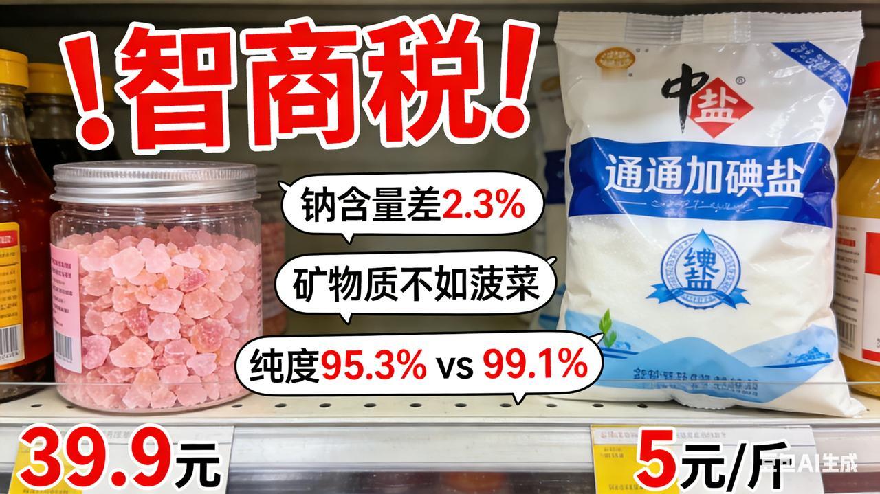 避坑！网红玫瑰盐竟是智商税？3组实测数据打脸，比普通盐差远了

超市39.9元的