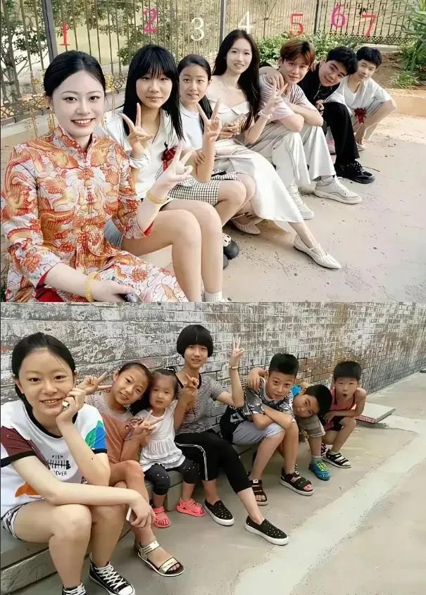 这么多年还能聚在一起真不容易，看看谁的变化最大？