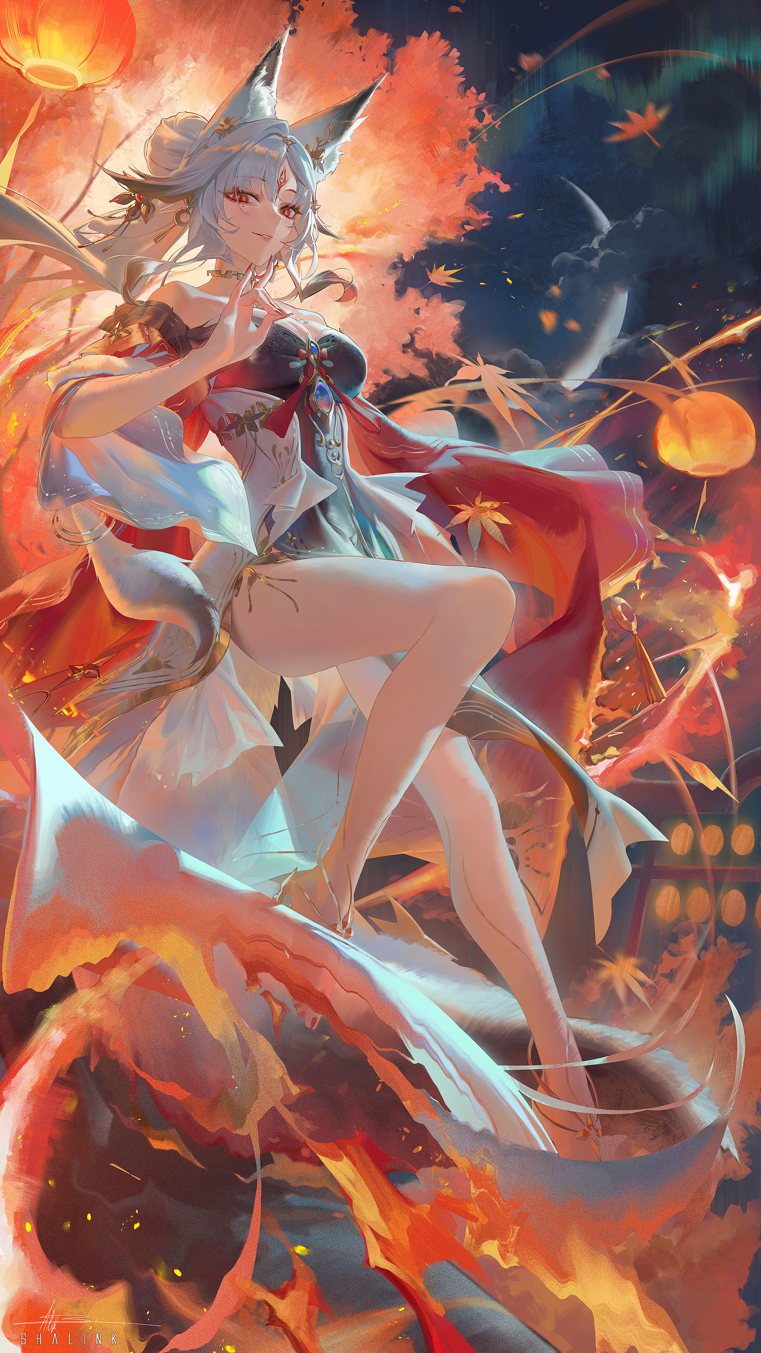 动漫[超话]心月狐·画师:Shalink ​​​