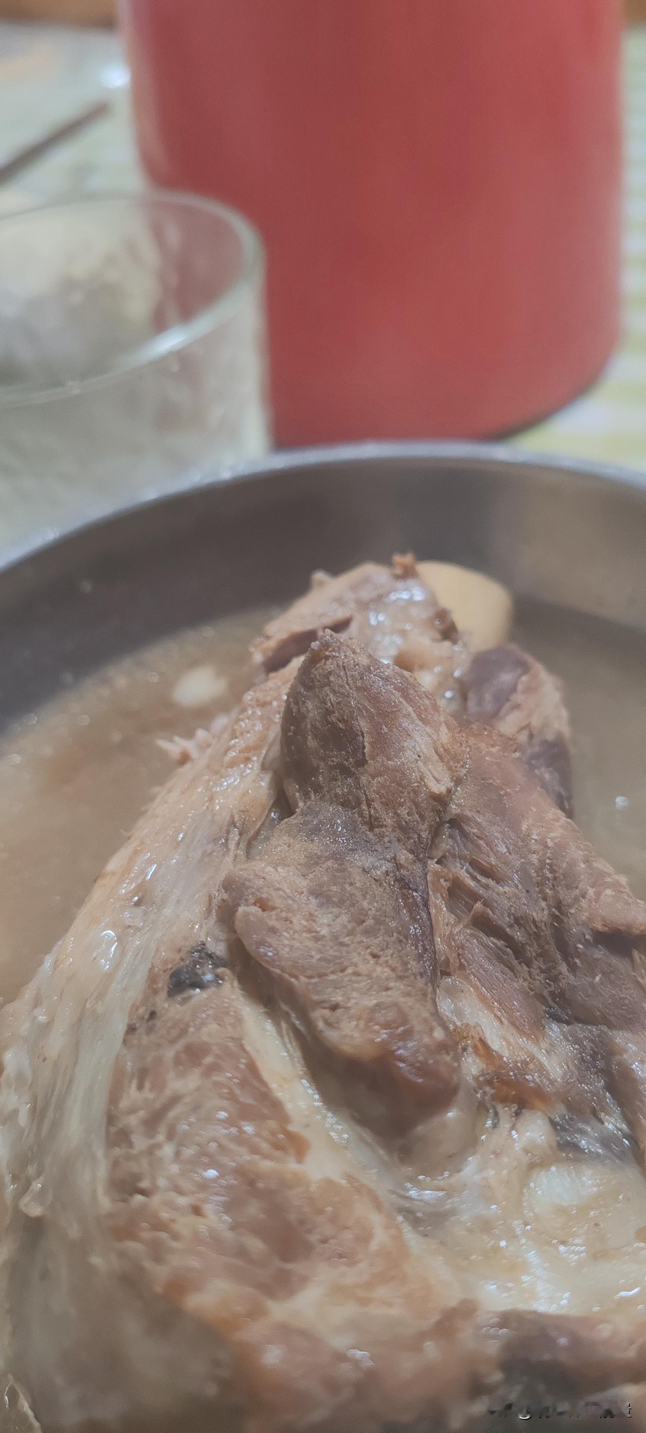 累了一天，回家我有个大骨头啃真好