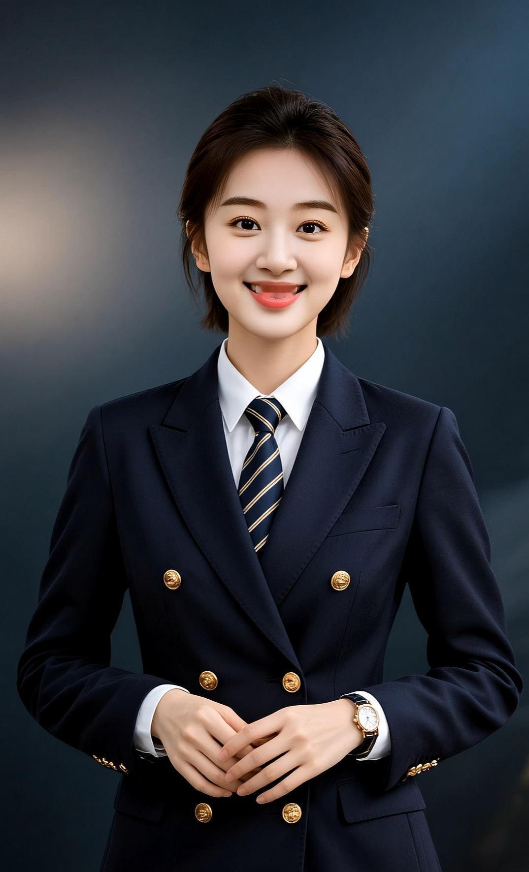 AI型男正装风采 职场女性 个人形象照