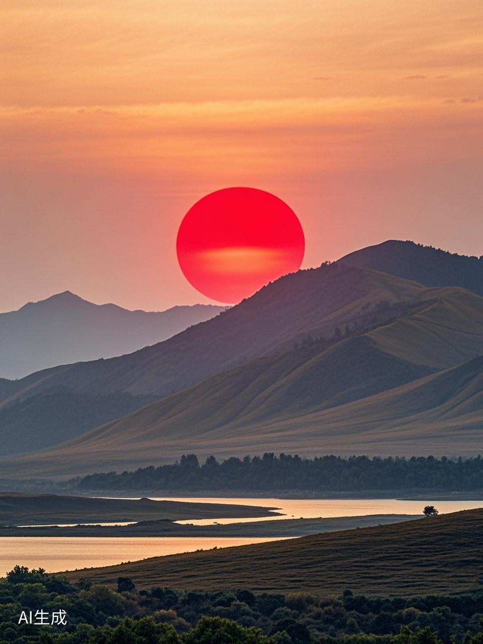 千山迎落日,谁能接住这下半句?千山迎落日，万物沐朝阳。