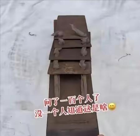 这像是一个古老的木制玩具。问了100个人，都不知道这是什么东西，干什么用的，有人