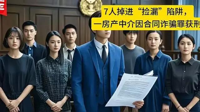 7人落入“捡漏”陷阱，一名房地产中介因合同诈骗罪被判刑
买家拿着多年的积蓄，满心