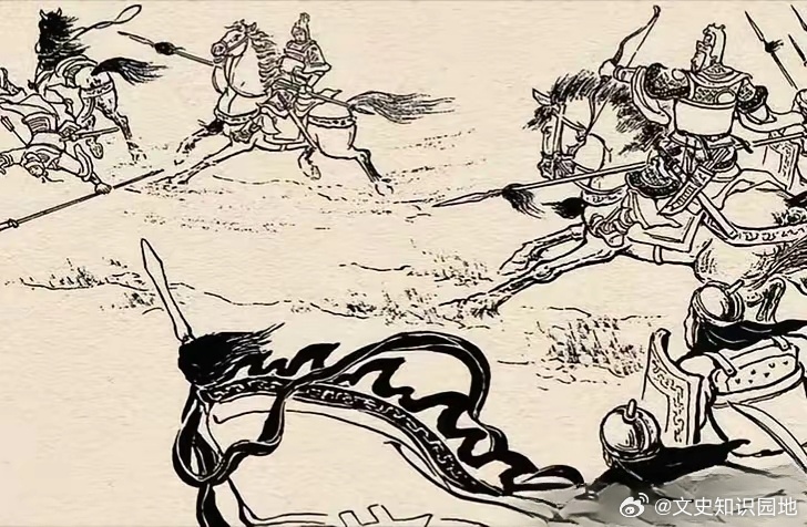 三国 打哪指哪。在一场战斗中，此将有心展现一下自己百步穿杨神技，伸手摘下弓箭，左