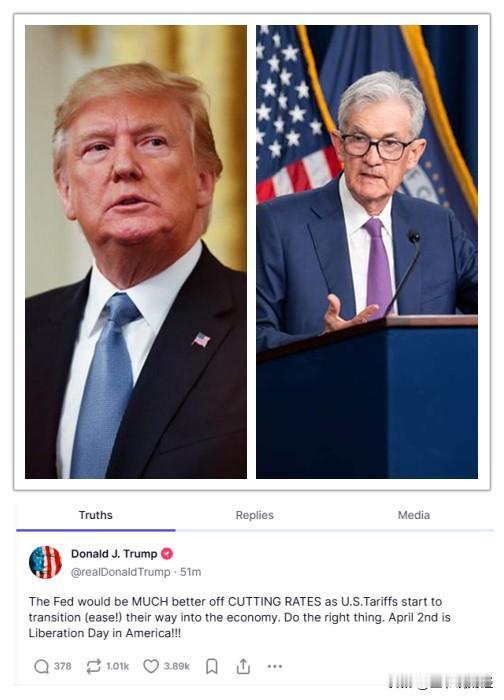 【特朗普发帖呼吁美联储：做正确的事情！如果降息会好得多！】

在美联储3月19日