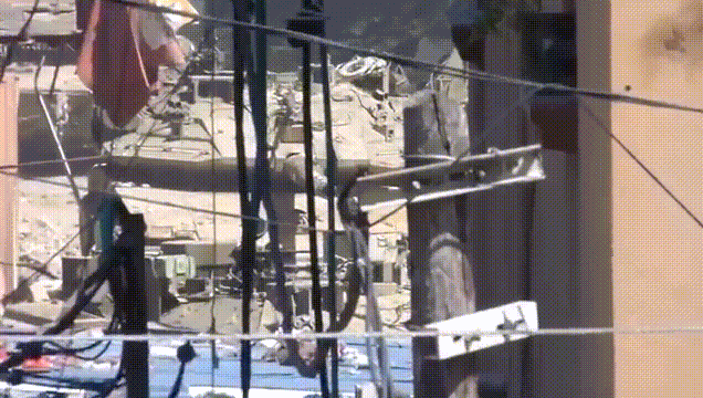 “杀！杀！杀！”5月18日，在加沙贾巴利亚难民营，巴勒斯坦抵抗武装“圣战者旅”通