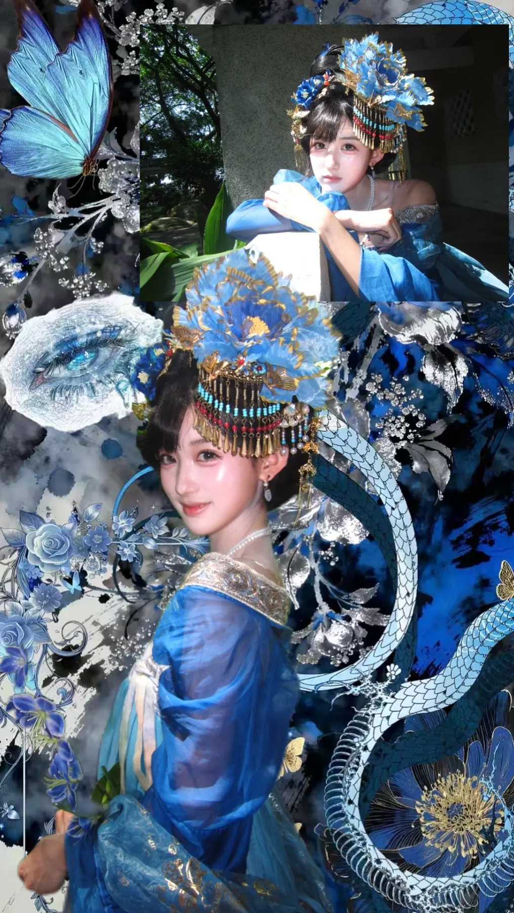 云想衣裳花想容 春风拂槛露华浓。