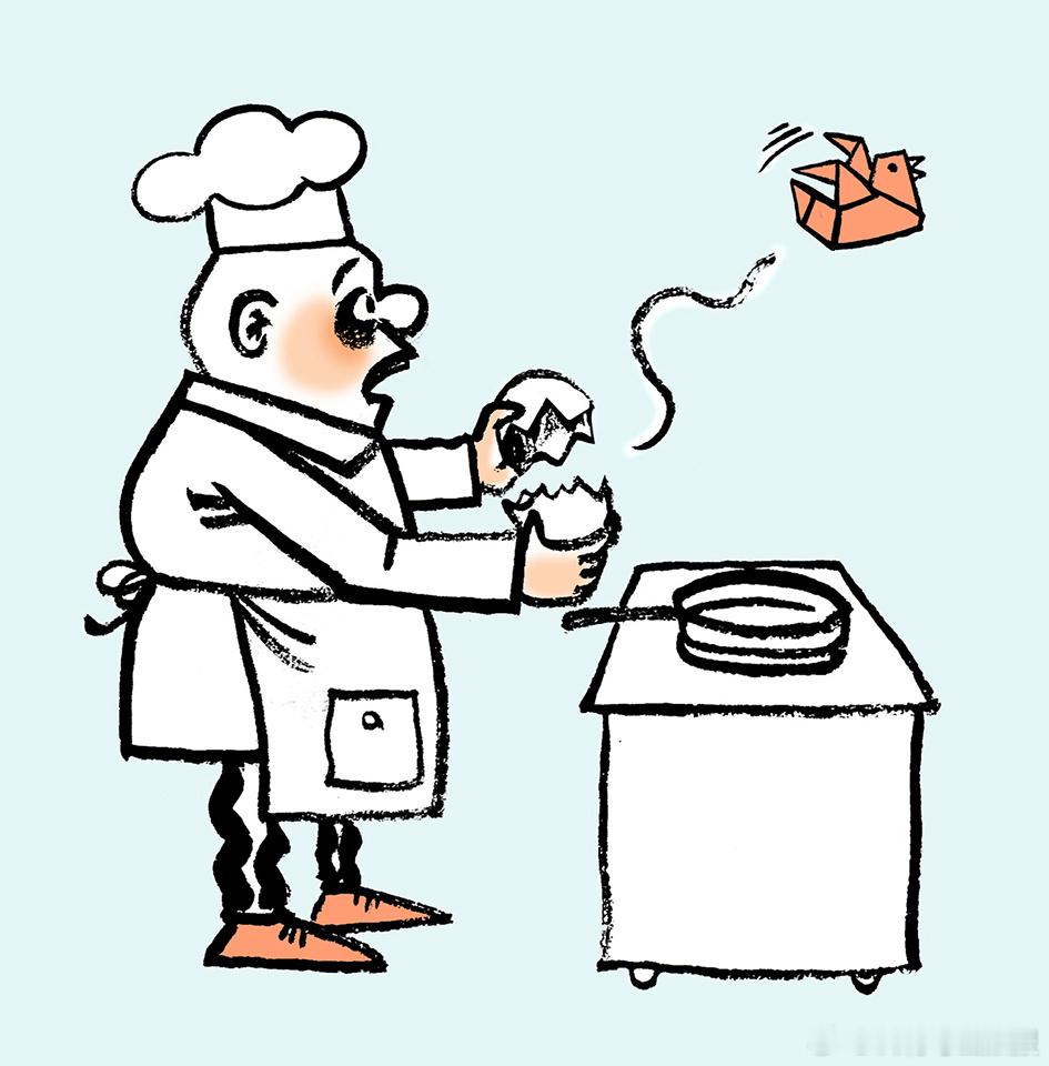 #今日份开心# 顾客喝了一口汤，立即叫来服务员，气呼呼地说：“这鸡汤怎么一点鸡肉