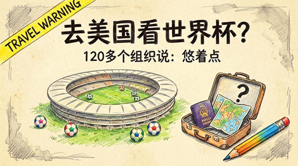 2026年美加墨世界杯足球赛估计只美国人能看了，因为美国数十个民权组织联合签署了
