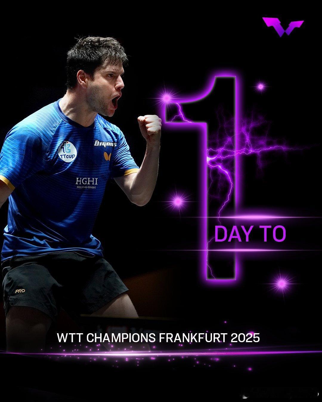 WTT法兰克福冠军赛2025 倒计时1⃣️天🇩🇪迪米特里·奥恰洛夫 海报 ​