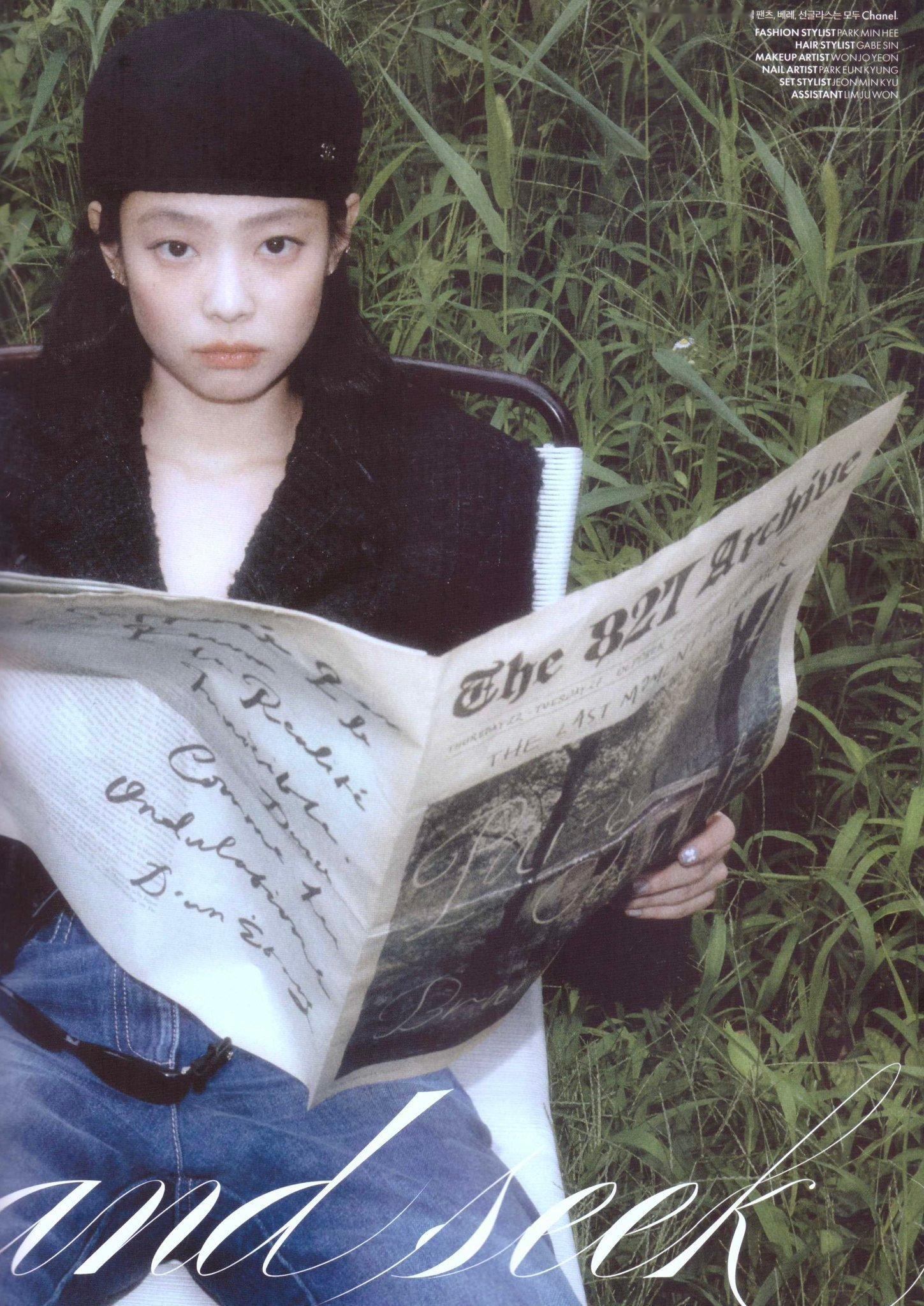 Jennie x CHANEL 这组ELLE大片拍得也太棒太美了！慵懒舒适的时光