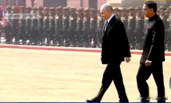 刚才，看了看普京前往印度访问时检阅仪仗队的场景。普京走得实在太快了，好像也没心思