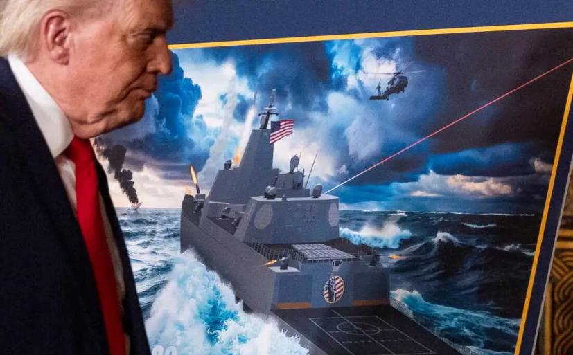 众目睽睽下特朗普公开宣布：从今天起，美军战舰改姓“特朗普”。

就在人们以为海上