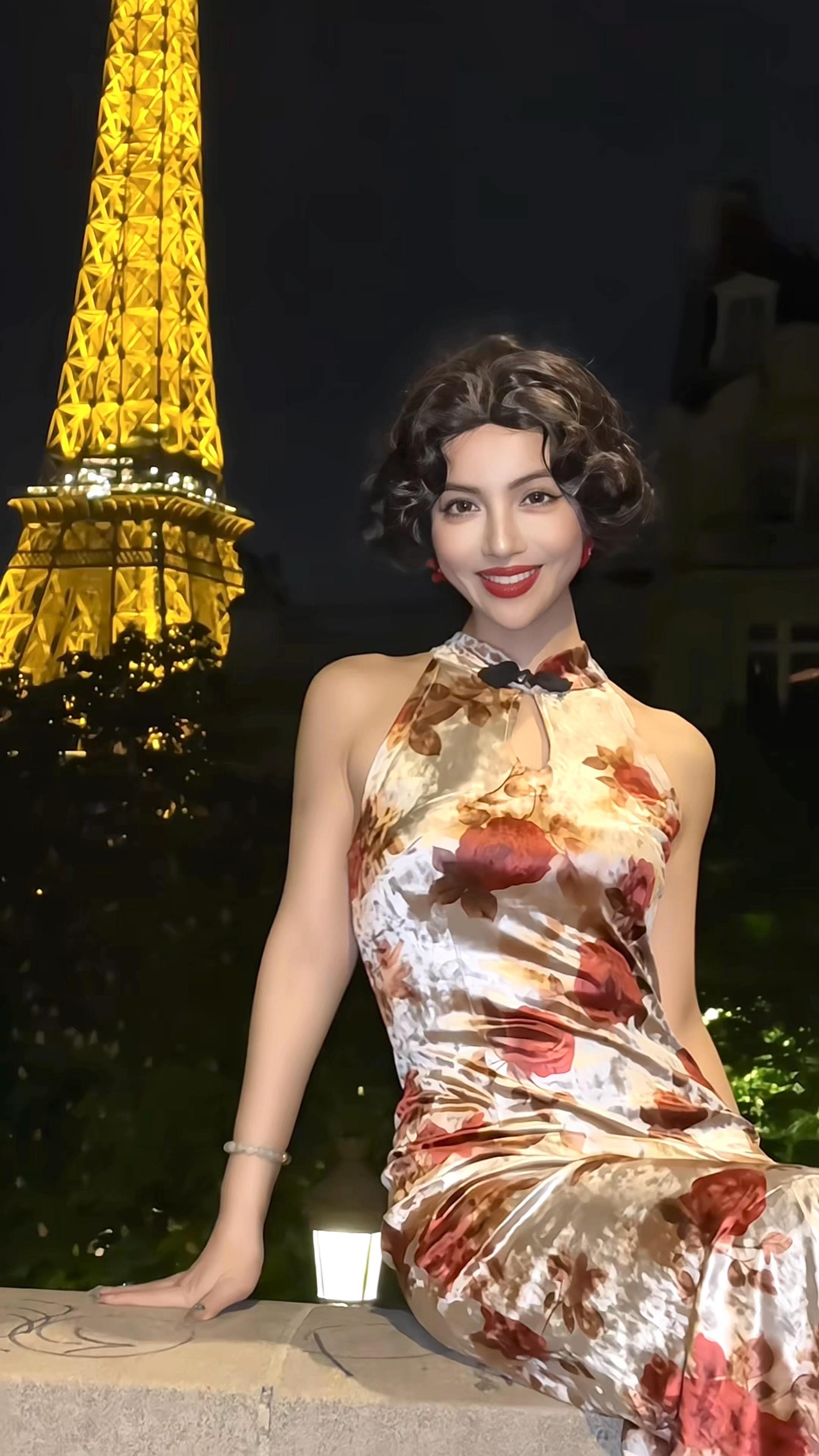 来看看追我的人，是不是排到了法国…… 在法国穿旗袍的中国女人💅