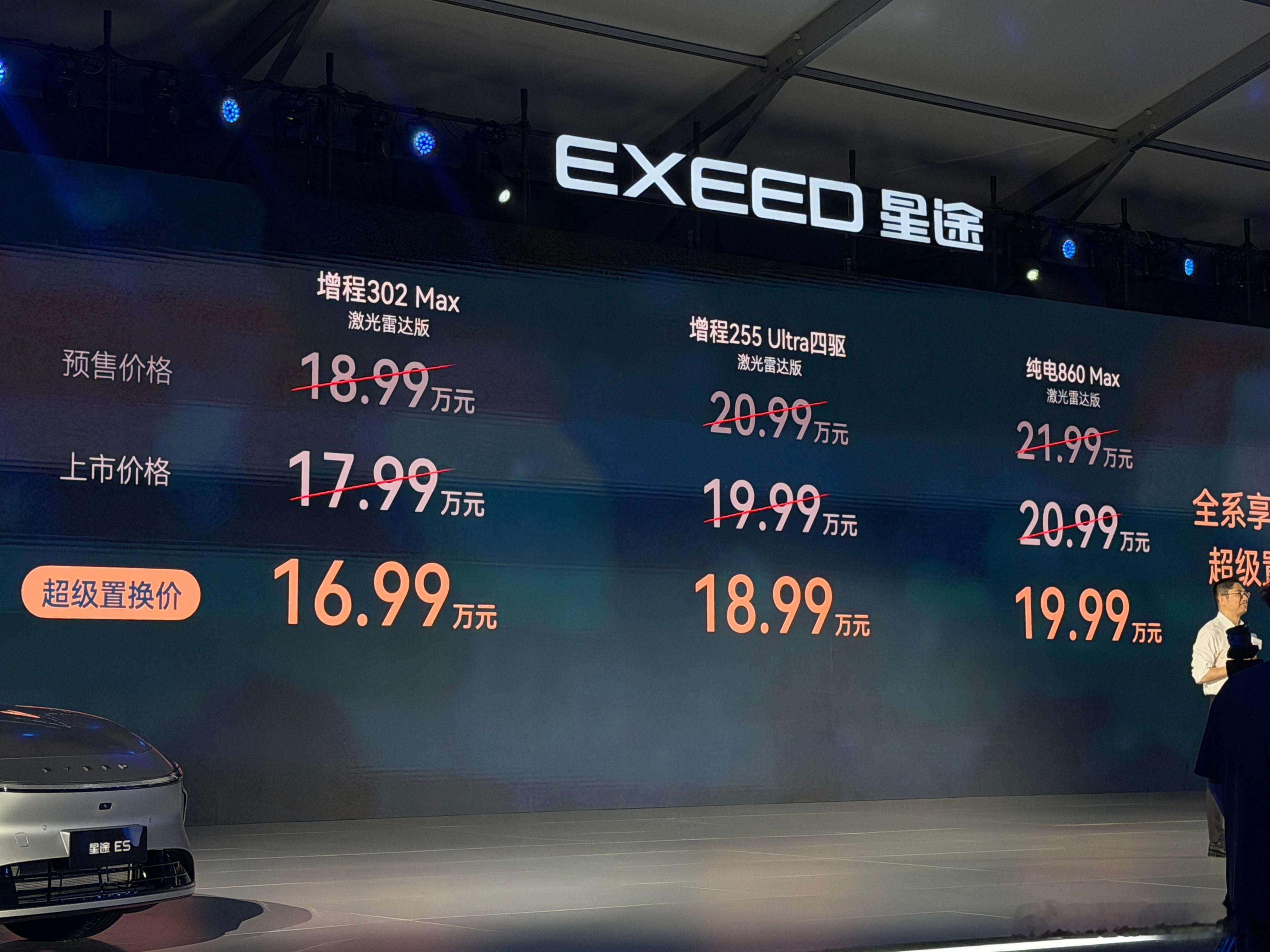 2027款星途ES正式上市，这次价格确实给得挺有诚意。增程302 Max激光雷达