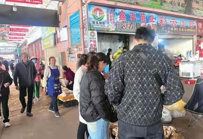 立冬后，云南人爱吃的“黑钻石”黑松露进入销售旺季。在云南木水花野生菌交易中心，黑