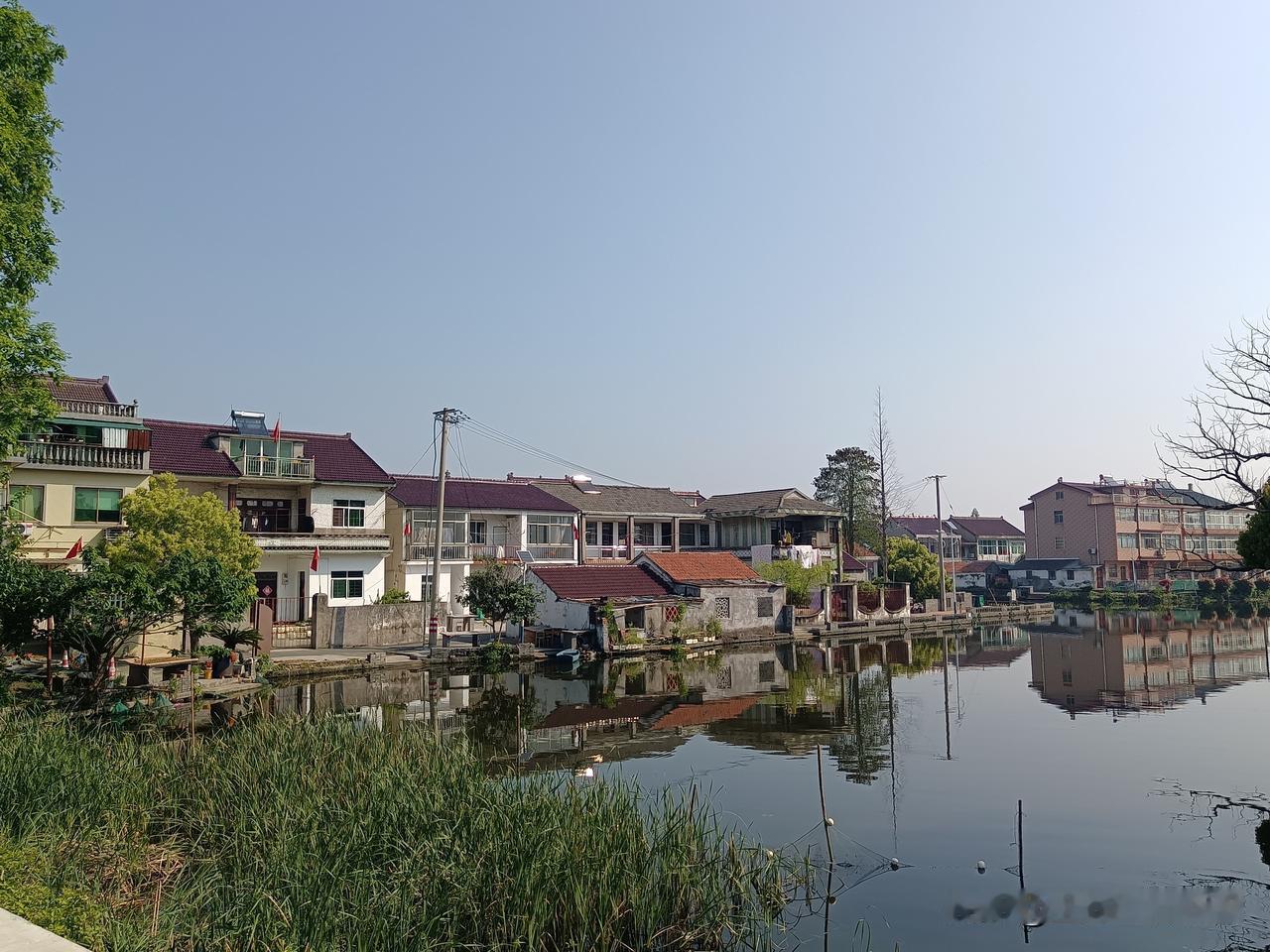 前天本人沿着汾湖方向骑行，骑行到和吴江交界的一个浙江农村，看到浙江农村的自建房都